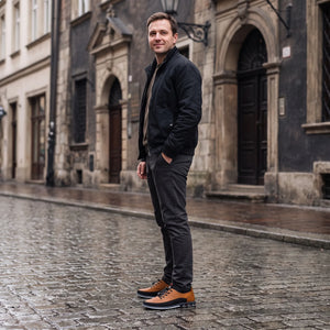 Buty Skórzane Męskie Premium Sznurowane, na Co Dzień i do Pracy