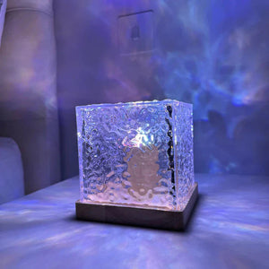 Projektor Auroria z niebieskim światłem