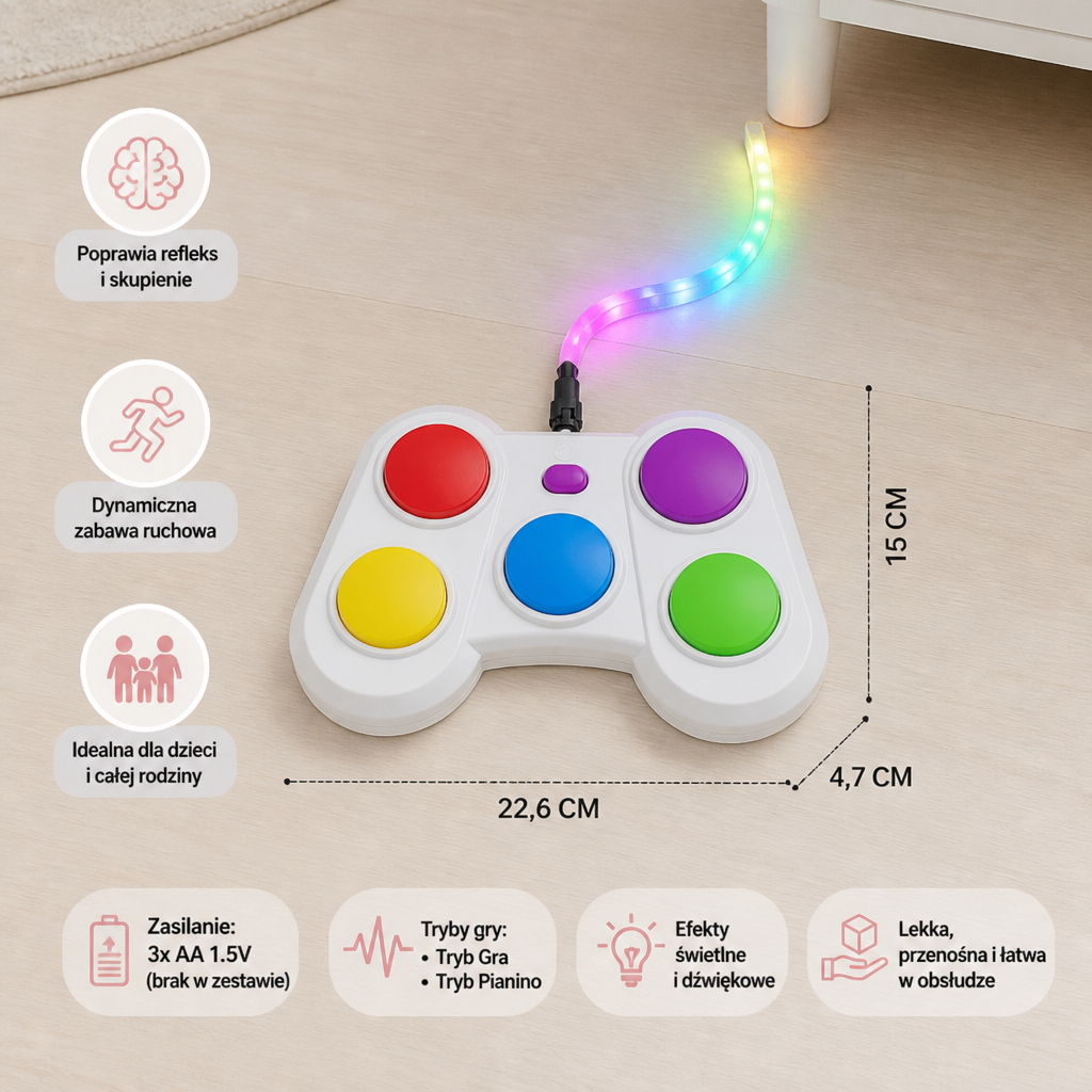 Refleo – Interaktywna Gra Refleksowa LED