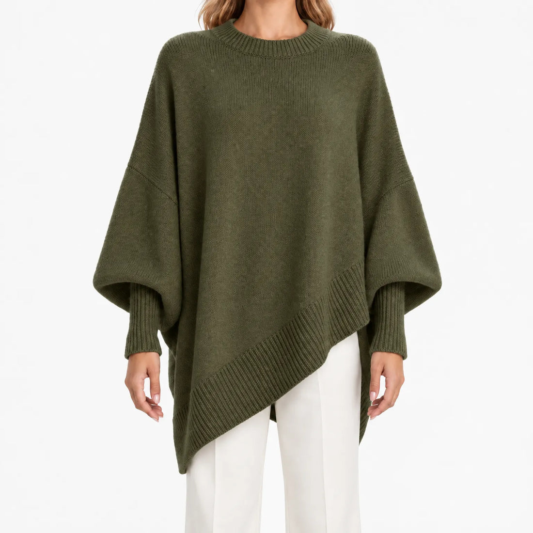 Sweter Damski Oversize z Rękawami Nietoperz