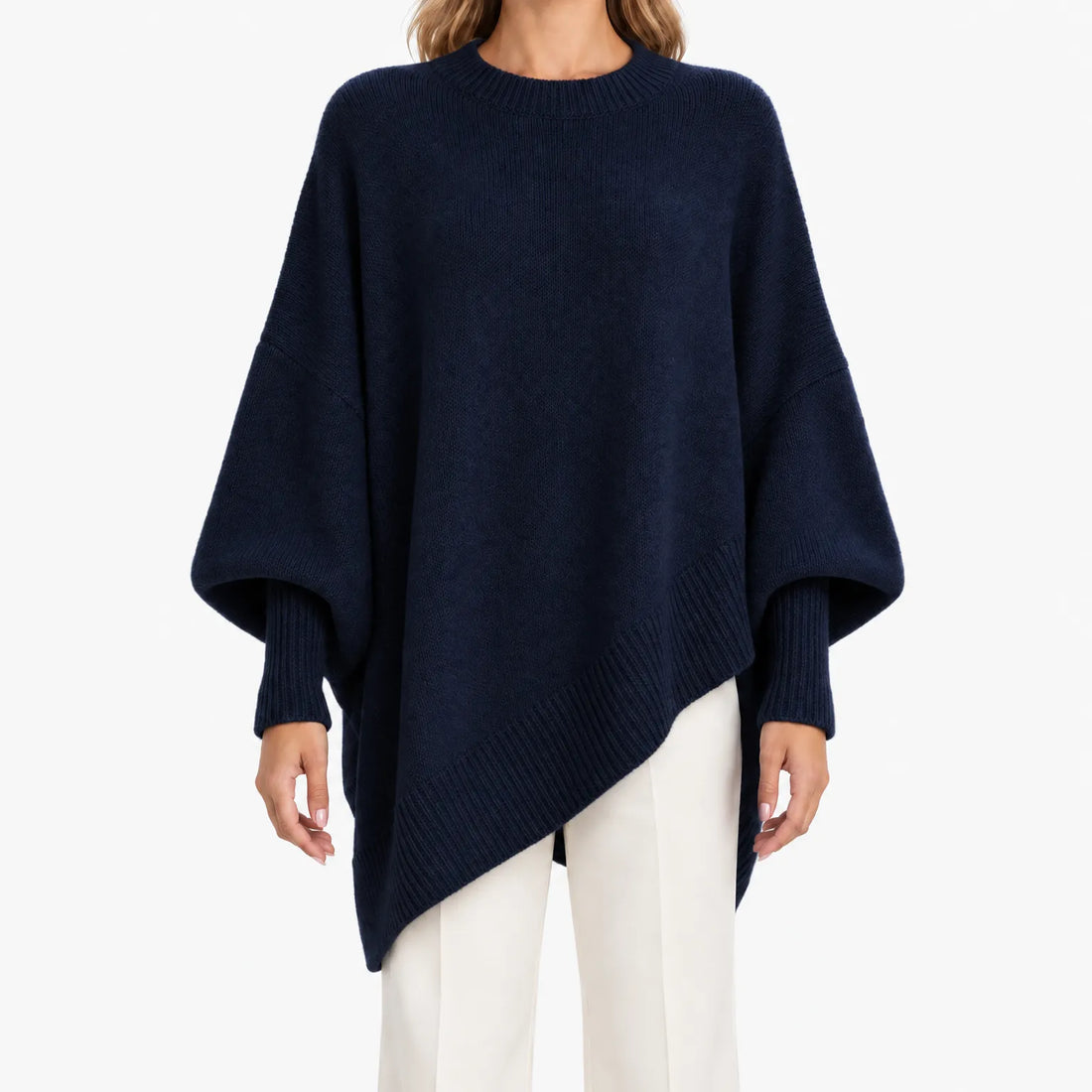 Sweter Damski Oversize z Rękawami Nietoperz