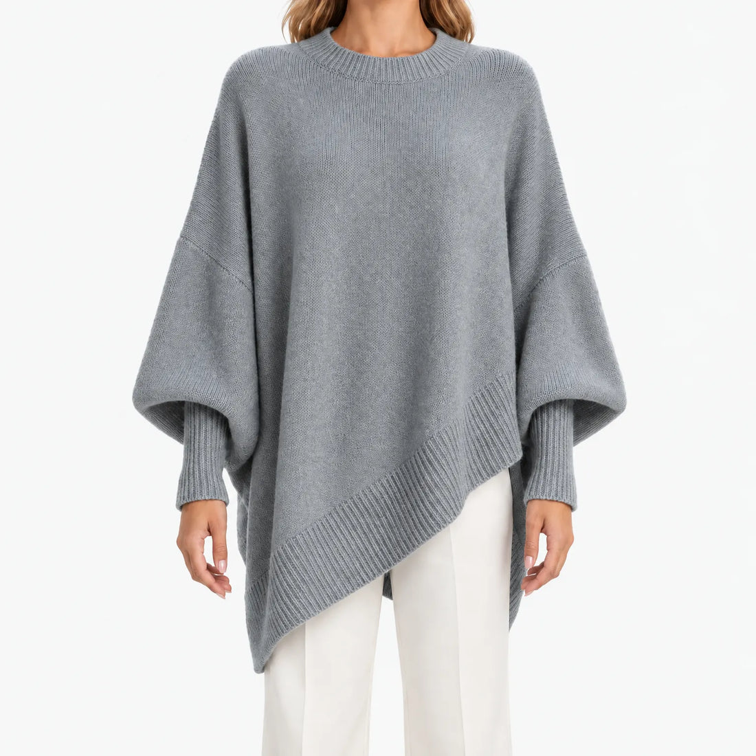 Sweter Damski Oversize z Rękawami Nietoperz