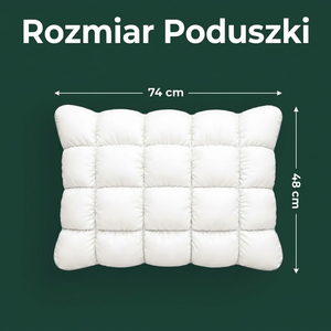 Rozmiar poduszki 74 x 48 cm