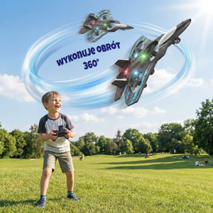 Samolot Aerovix wykonujący obrót 360°