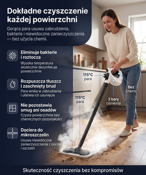 Czyszczenie parowe podłogi – skuteczność bez kompromisów