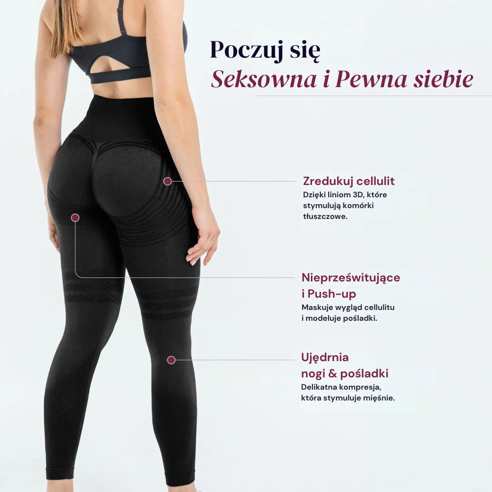Legginsy Modelujące 3D – Push-Up & Antycellulitowe