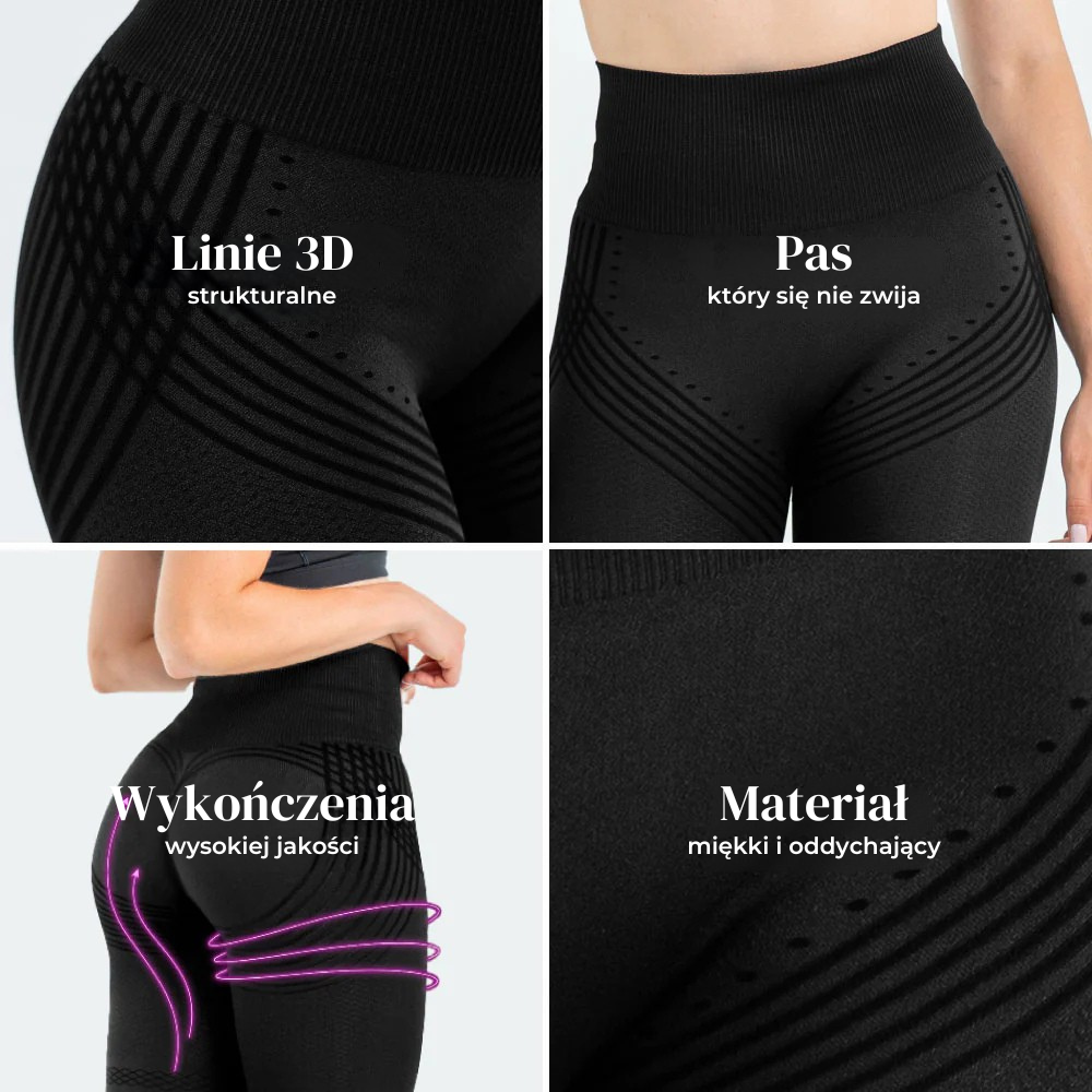 Legginsy Modelujące 3D – Push-Up & Antycellulitowe