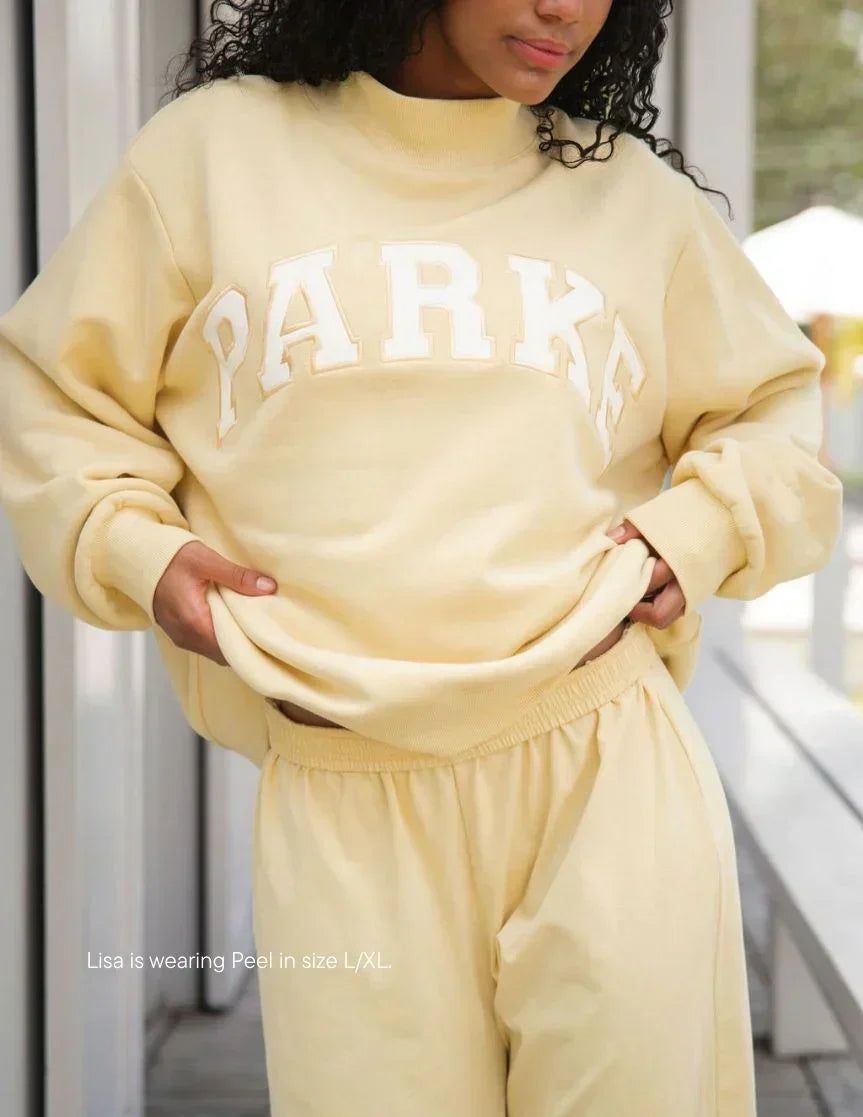 Varsitella - Pastel Yellow with White Letters