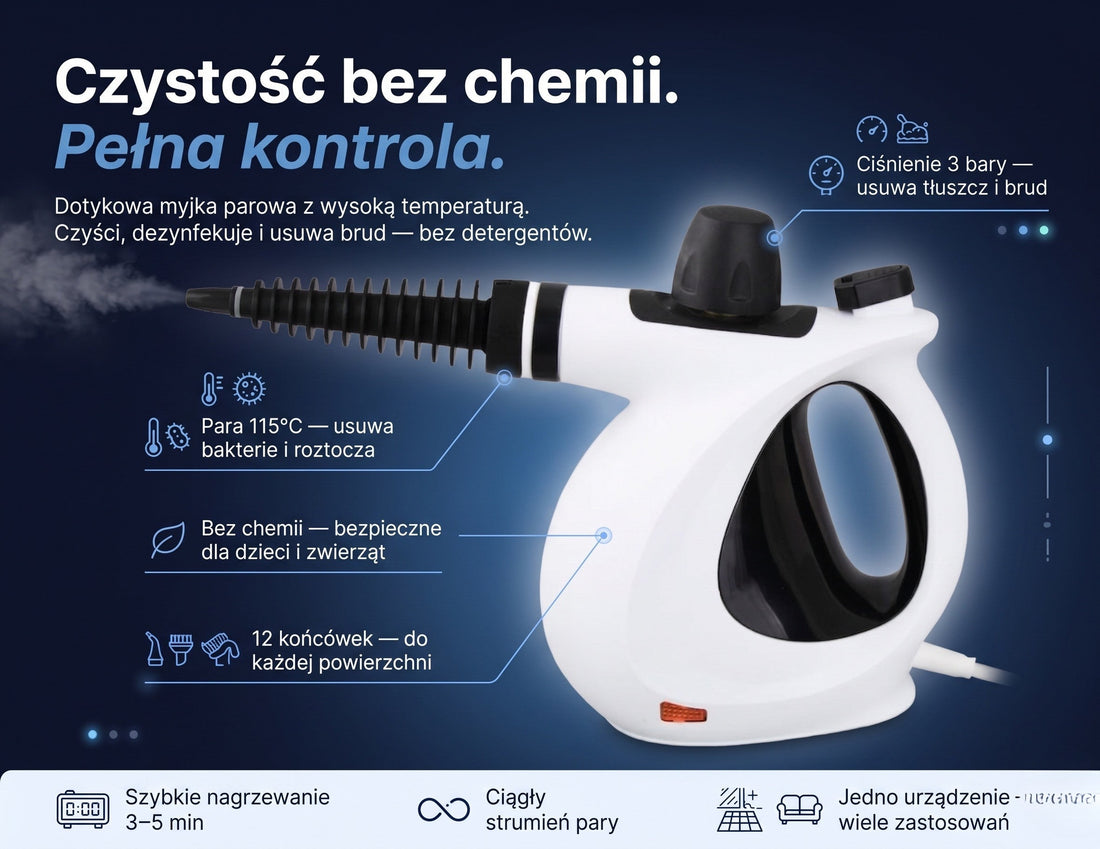 Myjka parowa – czystość bez chemii i pełna kontrola
