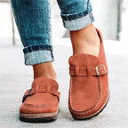 Suellera - Zamszowe Buty Ortopedyczne Wsuwane - Rdzawy
