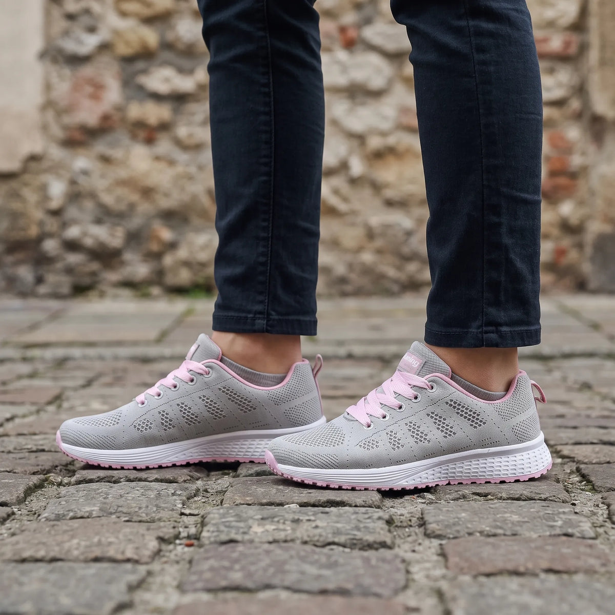 Buty Sportowe Damskie Lekkie z Wkładką Wspierającą Łuk Stopy