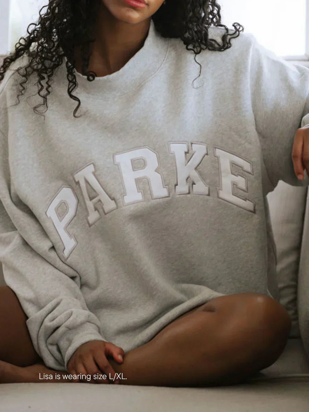 Varsitella - Grey with White Letters