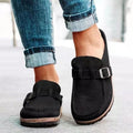 Suellera - Zamszowe Buty Ortopedyczne Wsuwane - Czarny