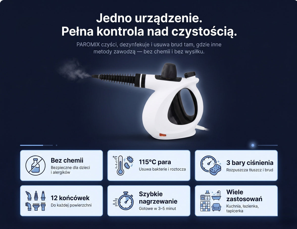 Myjka parowa – jedno urządzenie, pełna kontrola nad czystością