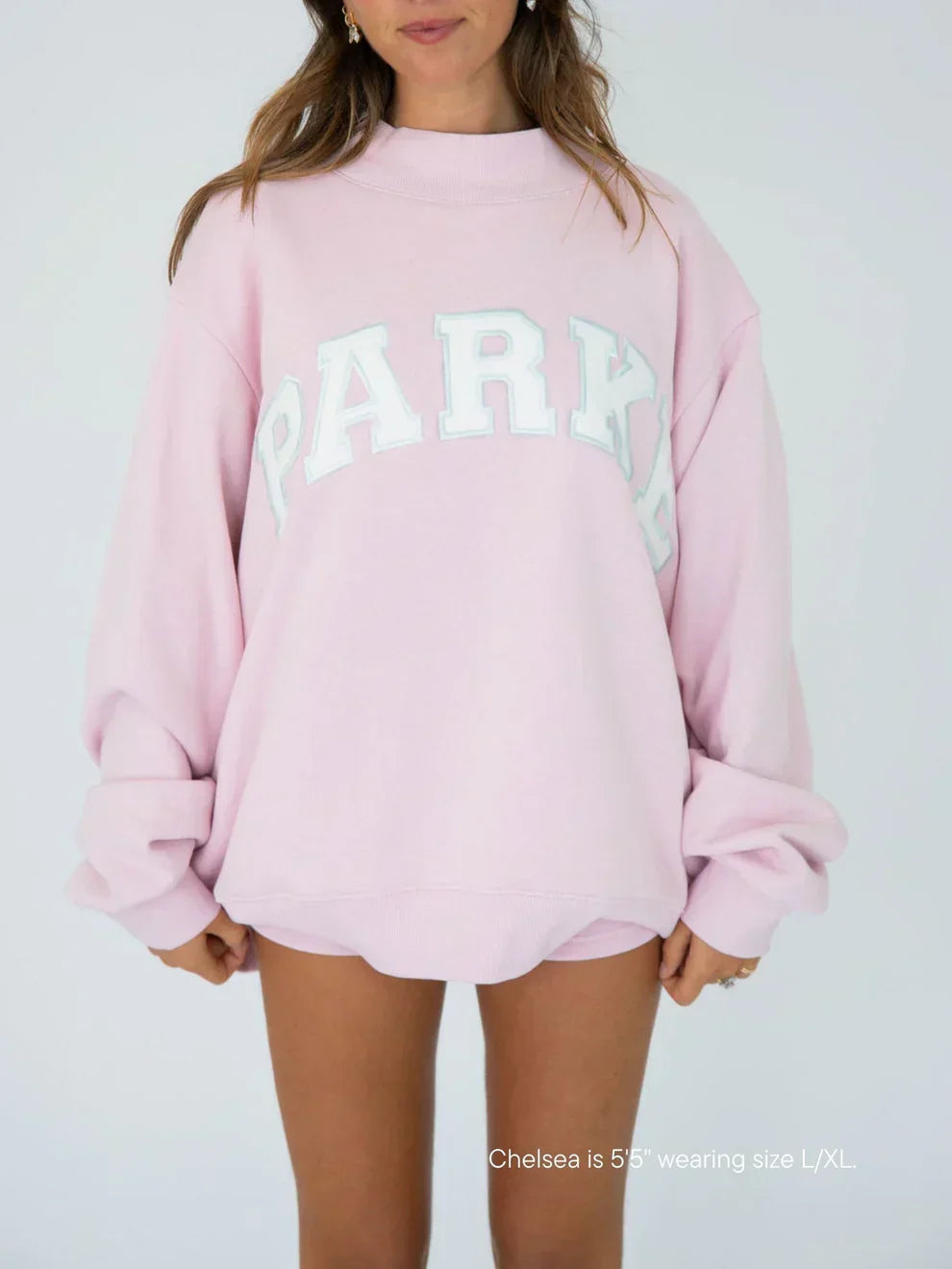 Varsitella - Soft Pink with White Letters