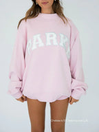 Varsitella - Soft Pink with White Letters
