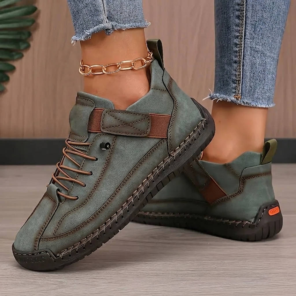 Emberly - Ortopedyczne Sneakersy Damskie - Zielony
