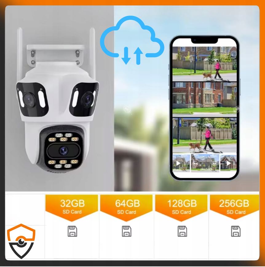 Kamera z zapisem na kartę microSD i w chmurze