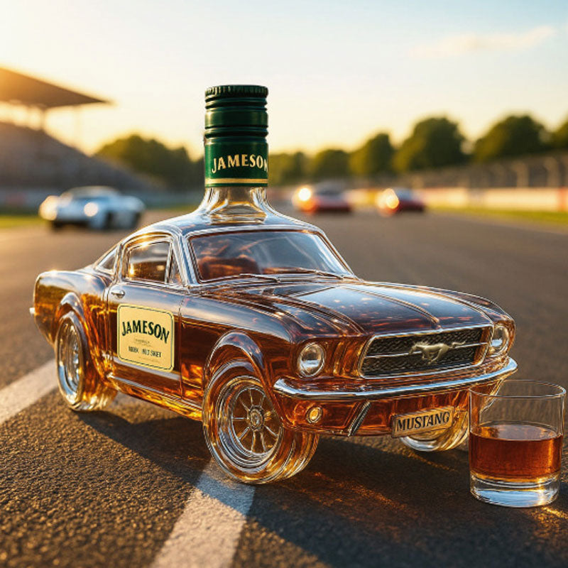 Vintago - Karafka do Whisky w Kształcie Samochodu Mustang - Styl Ekskluzywny