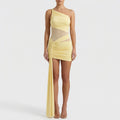 Limonelle - Asymetryczna Mini Sukienka Bodycon