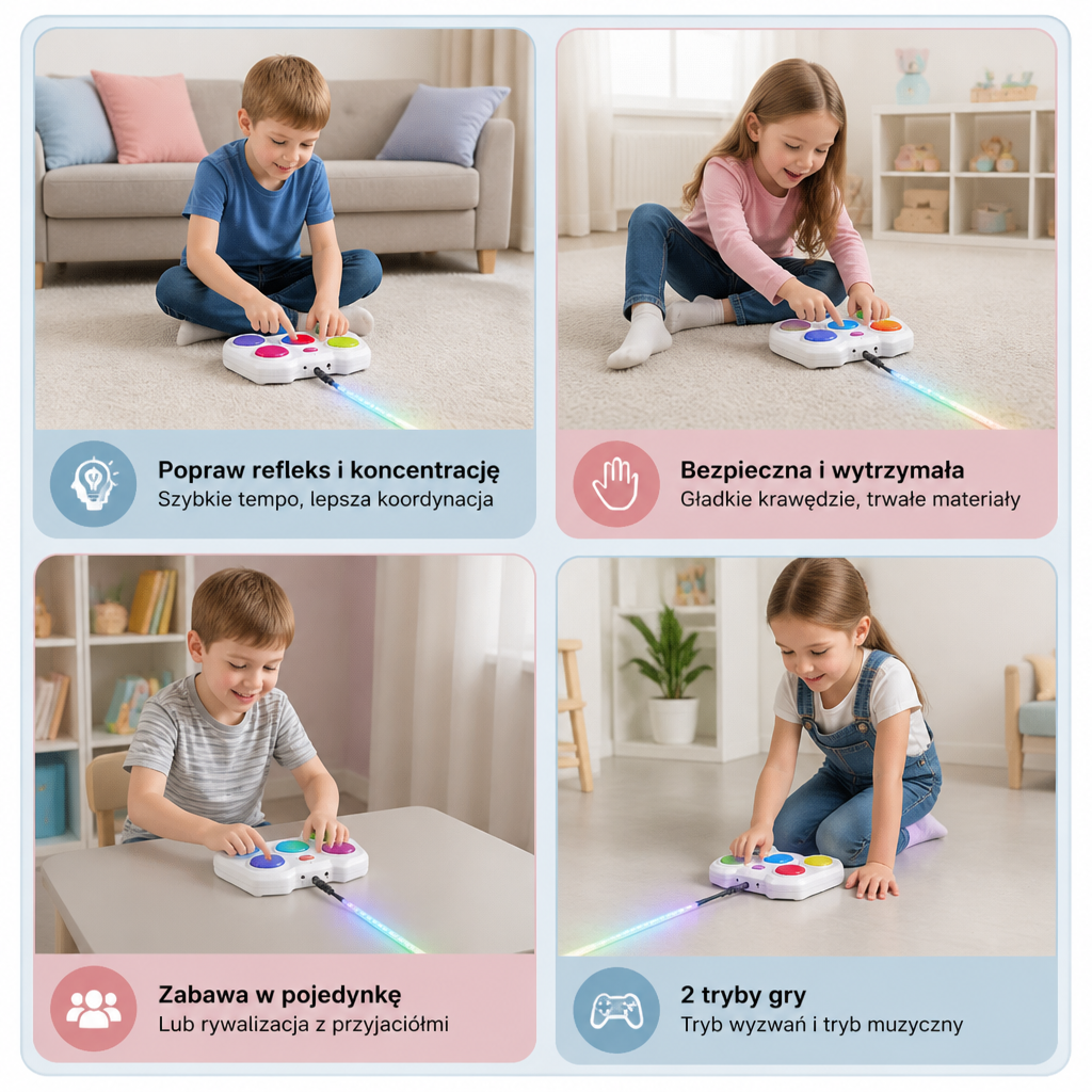 Refleo – Interaktywna Gra Refleksowa LED