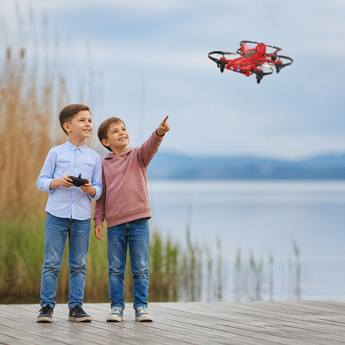 2 w 1: Zdalnie Sterowany Dron Latający i Samochód Wyczynowy
