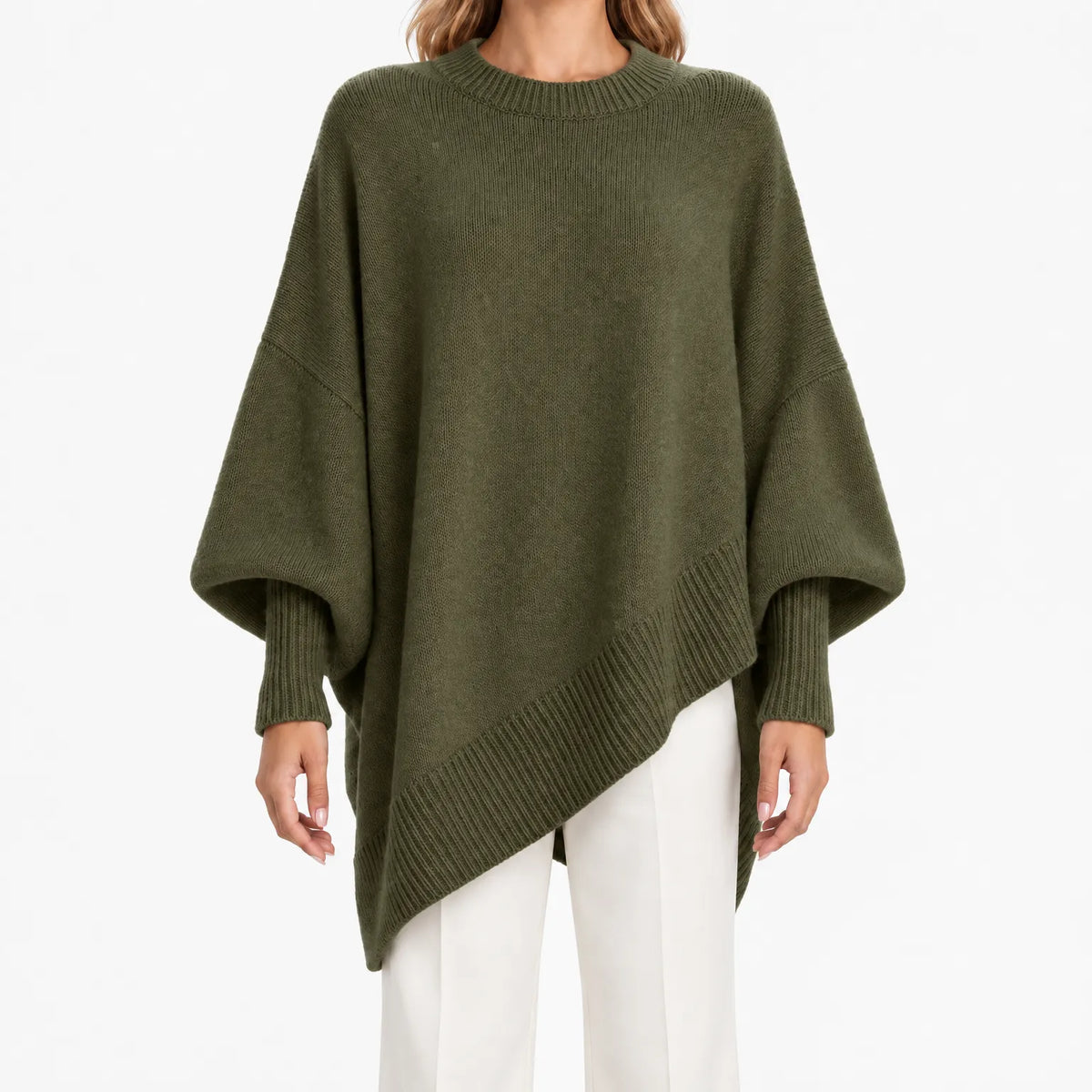Sweter Damski Oversize z Rękawami Nietoperz