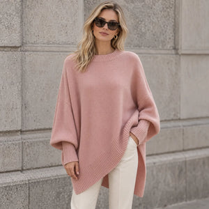Sweter Damski Oversize z Rękawami Nietoperz