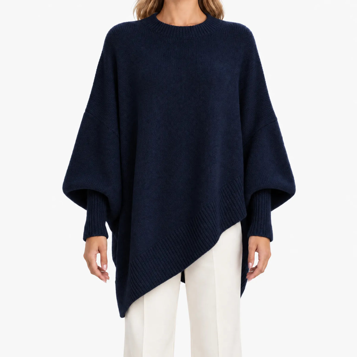 Sweter Damski Oversize z Rękawami Nietoperz