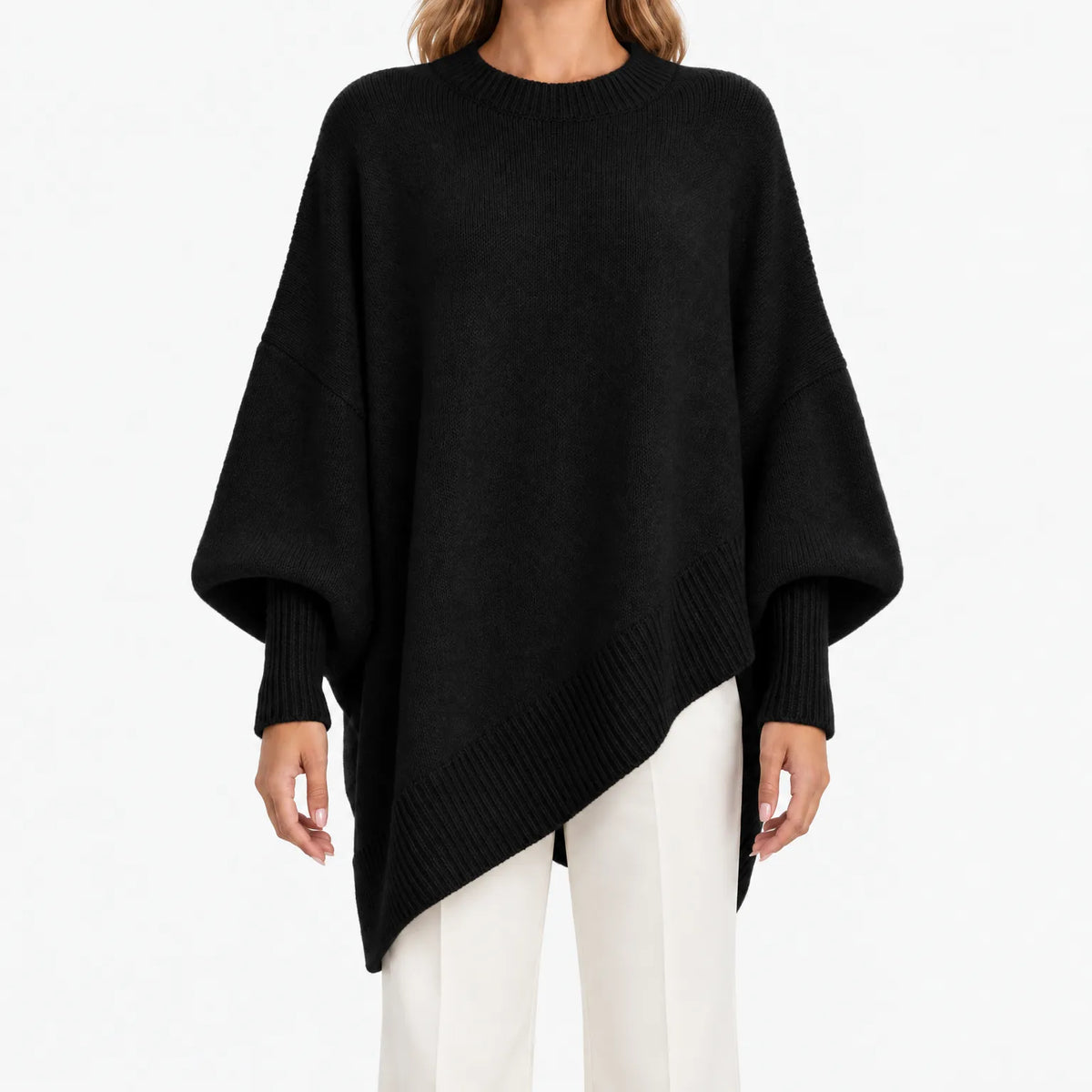 Sweter Damski Oversize z Rękawami Nietoperz