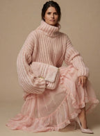 Charlyn - Oversizowy Sweter Damski z Golfem