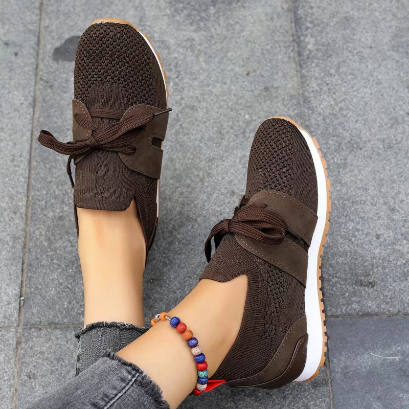Corestep - Sneakersy Damskie z Konstrukcją Wspierającą - Brązowy