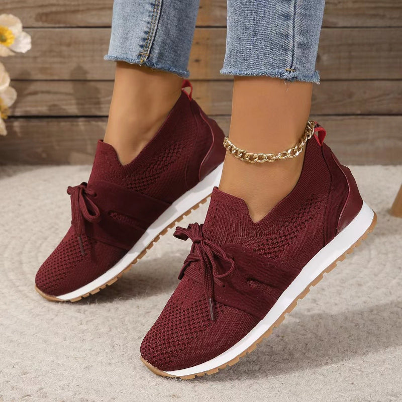 Corestep - Sneakersy Damskie z Konstrukcją Wspierającą - Czerwony