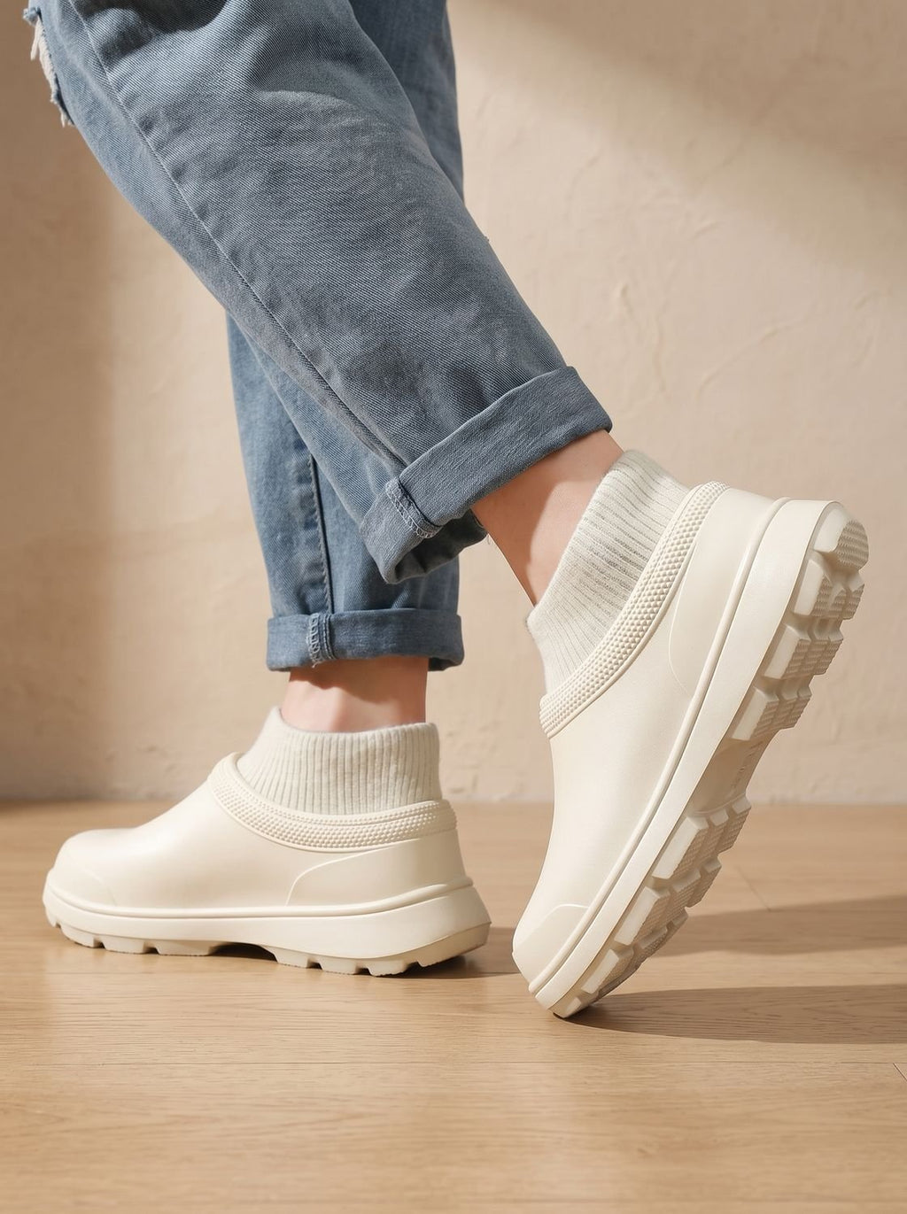 Andreas - Wsuwane Sneakersy Męskie Skarpetkowe