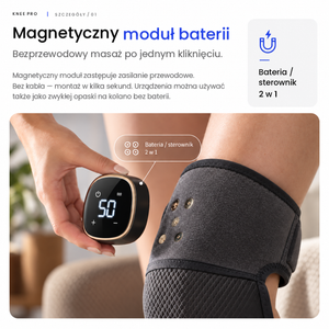Magnetyczny moduł baterii masażera kolan