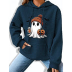 Beatrice - Bluza z Kapturem Damska w Halloweenowy Wzór