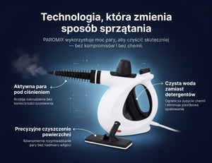 Myjka parowa – aktywna para pod ciśnieniem zamiast detergentu