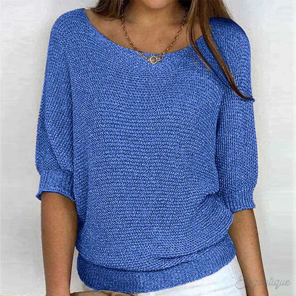Louvella - Elegancki Sweter Damski z Dzianiny