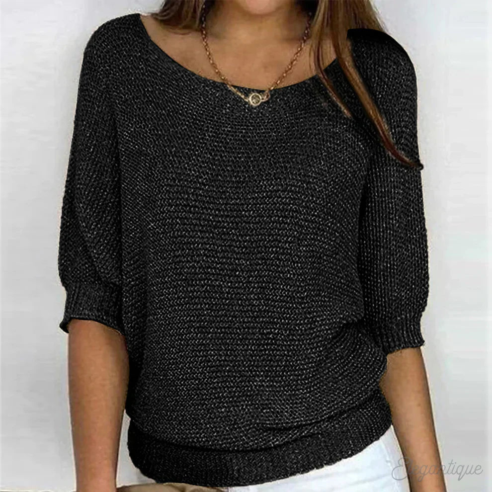 Louvella - Elegancki Sweter Damski z Dzianiny