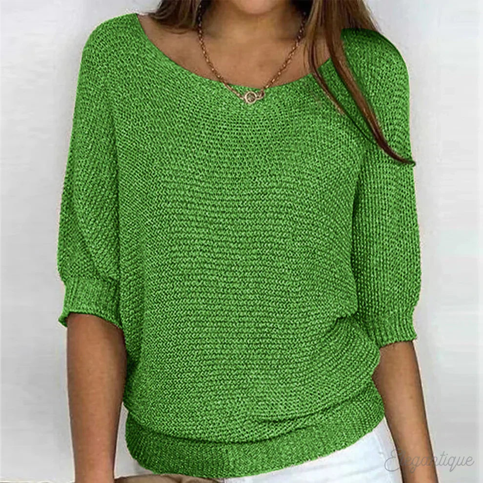 Louvella - Elegancki Sweter Damski z Dzianiny